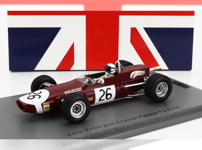 LOLA F2 T100 №26 2nd Crystal Palace (1968) B.Redman, Red White