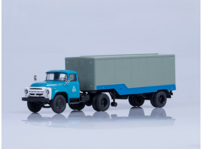 ЗИL 130В1 и ОДАЗ-794, голубой / серый