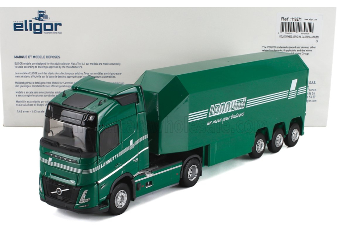 VOLVO Fh 500 Aero Truck Cassonato Lannutti Transports (2024), Green