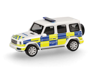 MERCEDES-BENZ G (W463) Police (B), white / yellow / blue