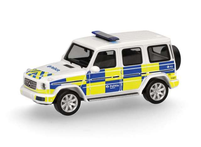 MERCEDES-BENZ G (W463) Police (B), white / yellow / blue