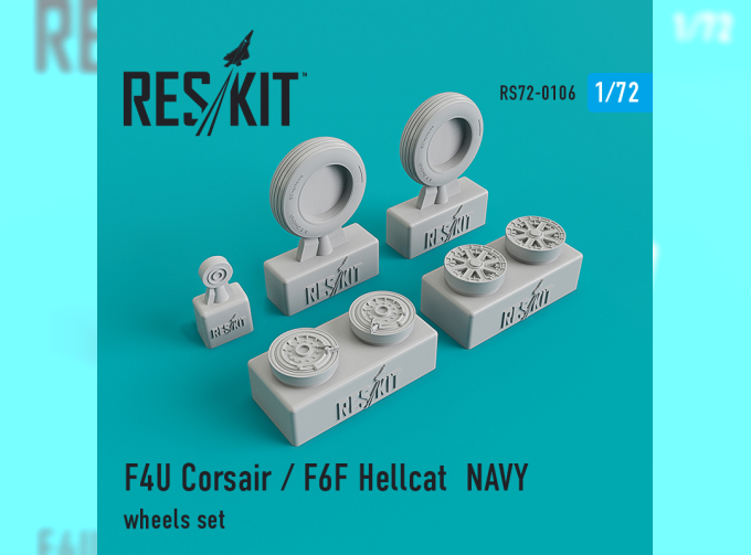 Колеса для F4U Corsair / F6F Hellcat NAVY wheels set