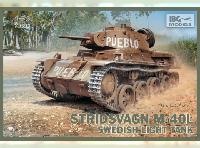 Сборная модель Шведский легкий танк Stridsvagn M/40 L