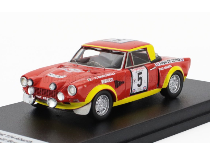FIAT 124 Abarth (night Version) №5 Rally Tour De Corse (1974) Fulvio Bachelli - Bruno Scabini, Red Yellow