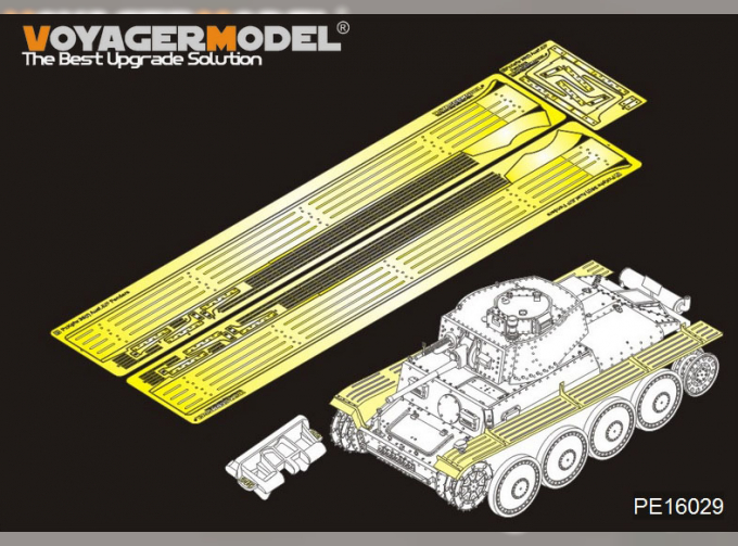 Фототравление Крылья для Pz.Kpfw.38(t) Ausf.E/F (для Panda hobby 16001)