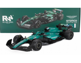 ASTON MARTIN F1 Amr24 Team Aramco Cognizant №14 Season (2024) Fernando Alonso, Green Black