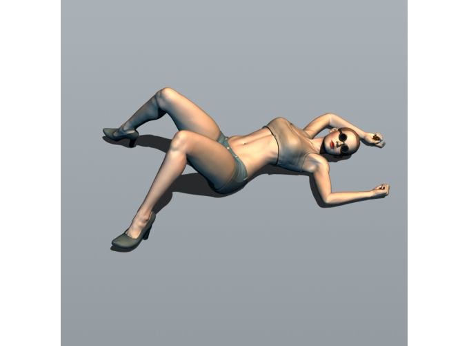 Фигурка 770 Женщина автомеханик 6, окрашенная