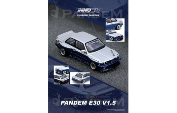 BMW Pandem E30 M3, silver/blue