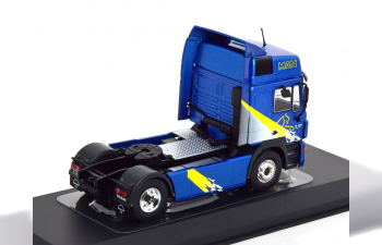 MAN F2000 towing vehicle, blue-metallic grey yellow