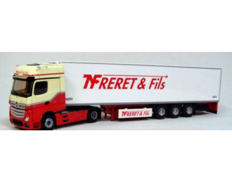 MERCEDES-BENZ ACTROS MP4 GIGASPACE c полуприцепом-рефрижератором FRERET 2014