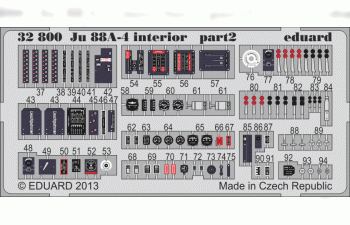 Цветное Фототравление для Ju 88A-4 interior S.A.