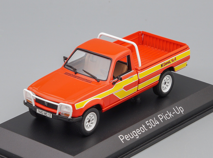 PEUGEOT 504 Pick-Up 4x4 Dangel 1985 Red/Yellow