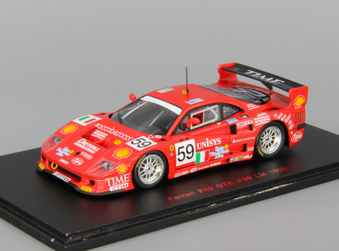 FERRARI F40 GTE #59 LM (1996), red