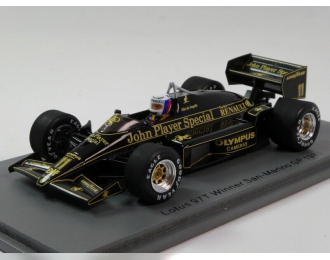 LOTUS F1 97t №11 Winner San Marino Gp (1985) E.de Angelis, Black