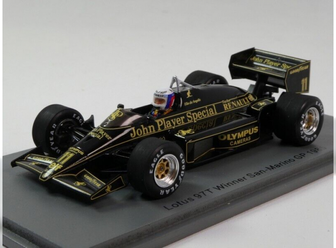 LOTUS F1 97t №11 Winner San Marino Gp (1985) E.de Angelis, Black