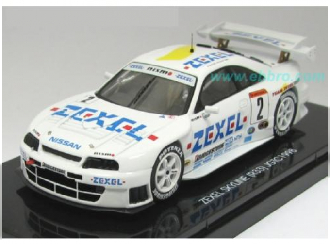 NISSAN Skyline GTR R33 98 JGTC 2 Zexel, white