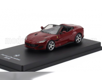 FERRARI Portofino Cabriolet Open (2018) - With Showcase, Rosso Mugello - Dark Red