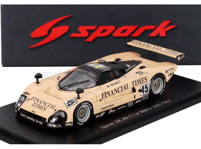 SPICE Se89c 3.5l V8 Team Euro Racing №45 24h Le Mans (1991) Nick Adams - Robin Donovan - Richard Jones, Light Pink