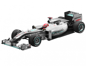 MERCEDES-BENZ GP Petronas W01 Schumacher (2010), silver