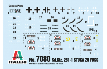 Сборная модель Бронетранспортер Sd. Kfz. 25 Wurfrahmen Stuka zu Fuss