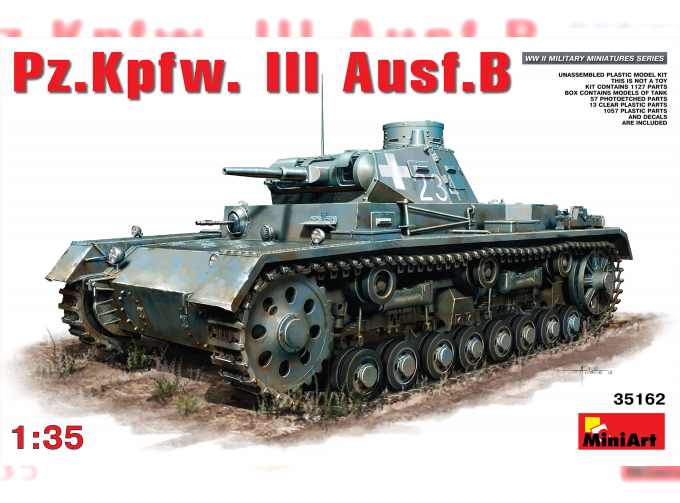 Сборная модель Танк Pz.Kpfw.III Ausf.B