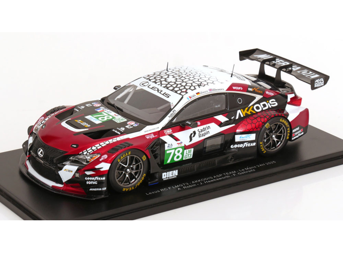 LEXUS RC F GT3 5.0L V8 Team Akkodis ASP №78 24h Le Mans (2025) Finn Gehrsitz - Jack Hawksworth - Arnold Robin