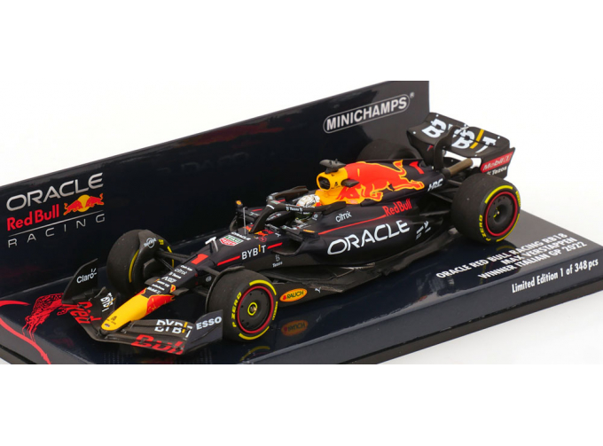 RED BULL F1 Rb18 Team Oracle Red Bull Racing N1 Winner Italy Gp World Champion (2022) Max Verstappen, Matt Blue Yellow Red