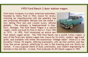FORD Ranch 2х дверный универсал (1955), бирюзово-белый