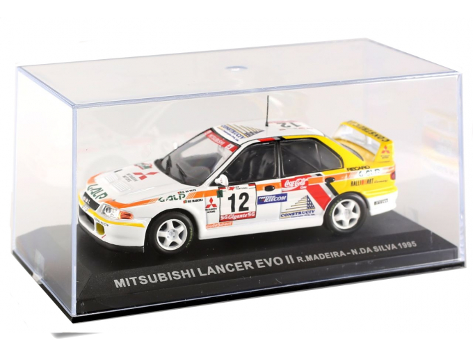 MITSUBISHI Lancer EVO II R.Madeira - N.DA Silva (1995), white / yellow