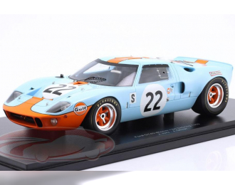 FORD GT40 "Gulf" №22 Winner 12h Sebring Jacky Ickx, Jackie Oliver (1969)