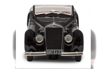 DELAGE D6-70 cabriolet top down (1939) , black