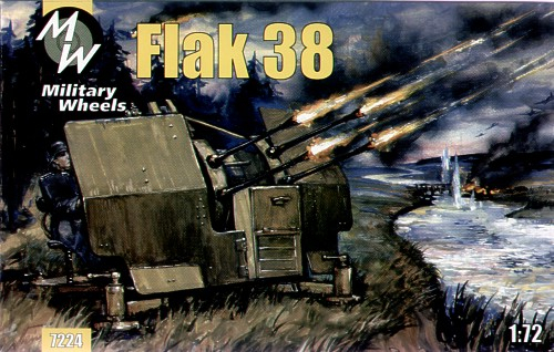 Сборная модель Германская пушка Flak 38