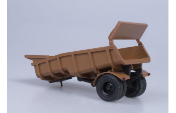 Минский-504, (бежевый) с самосвальным полуприцепом Минский-5232 (коричневый)