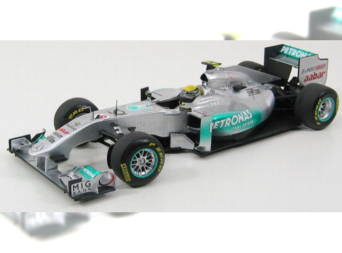 MERCEDES-BENZ GP F1 Mgpw02 Petronas №8 Showcar (2011) Nico Rosberg, Silver