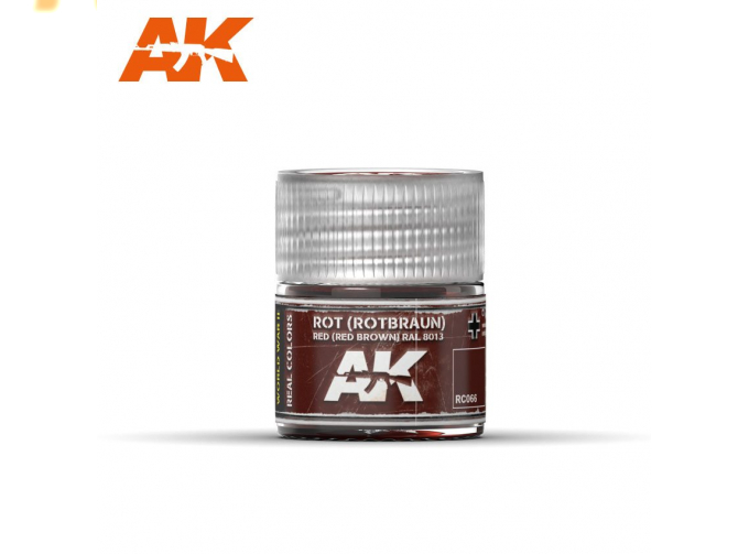 Краска Rot (Rotbraun) Red Brown RAL 8013 10ml