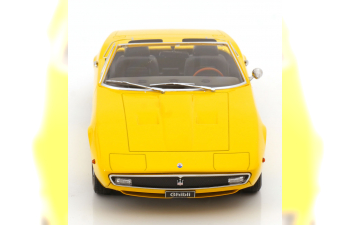 MASERATI Ghibli Spider Cabriolet Open (1970) - Spoked Rims - Cerchio A Raggio, Yellow