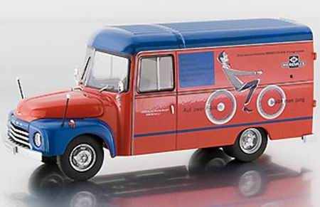 OPEL Blitz 1,75t box van -Hercules, red