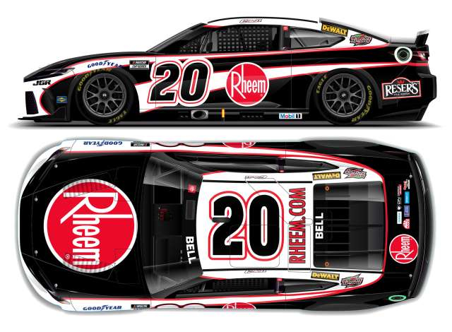 Toyota Camry XSE #20 Christopher Bell *Rheem* black/red/white 2025