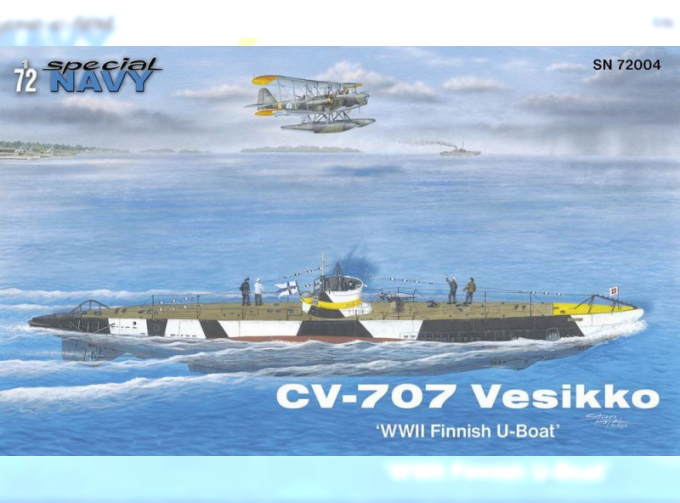 Сборная модель CV 707 Vesikko ‘WWII Finnish U-Boat’