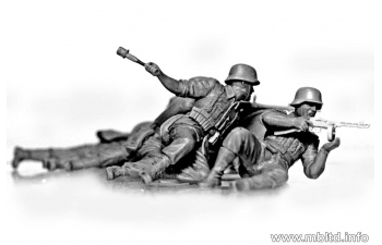 Сборная модель Немецкая пехота в обороне. Набор №1