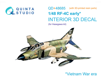 3D Декаль интерьера кабины RF-4C Phantom II (early) (Hasegawa) (с 3D-печатными деталями)