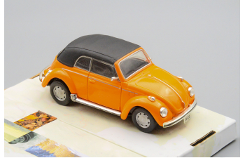 VOLKSWAGEN Beetle cabriolet (closed) orange, поворотные колеса