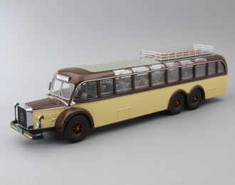 MERCEDES-BENZ O10000 Bus, brown / cream / grey