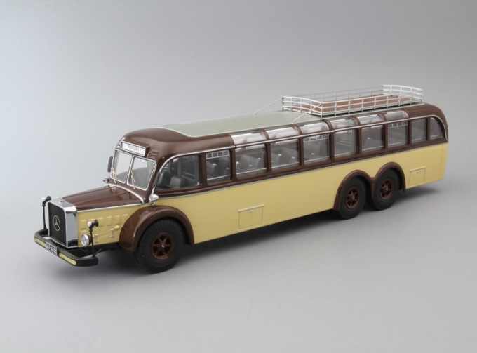 MERCEDES-BENZ O10000 Bus, brown / cream / grey