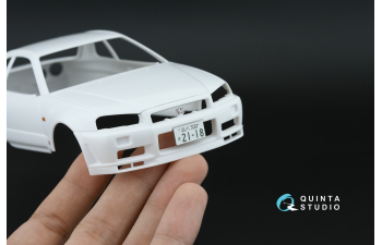 3D Декаль интерьера кабины Nissan Skyline GT-R R34 V-Spec (Tamiya) (с металлостикерами)