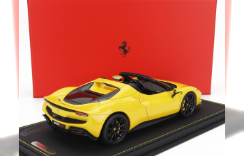 FERRARI 296 Gts Spider (2022) - Con Vetrina - With Showcase, Giallo Modena - Yellow