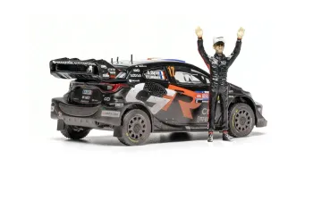 TOYOTA GR YARIS RALLY1 TEAM TOYOTA GAZOO RACING №17 WRC Rally Chile (after race dirty version) (2025) Sebastian Ogier - Vincent Landais - WITH STANDING FIGURE