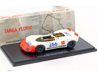 PORSCHE 908/02 Spyder #266 Winner Targa Florio G. Mitter - U. Schütz (1969), white