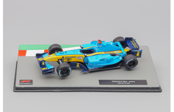 RENAULT F1 R24 Team Mild Seven N 7 Season 2004 Jarno Trulli, Light Blue Yellow