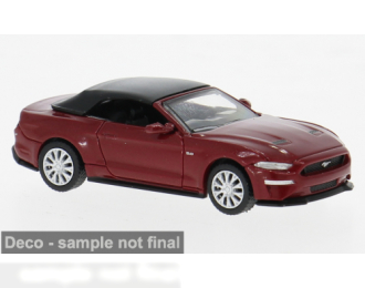 FORD Mustang VI Cabriolet (2020), dark red
